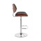 Armen Living Leland Adjustable Black Faux Leather and Chrome Finish Bar Stool LCLEBAWABL - alternate 9